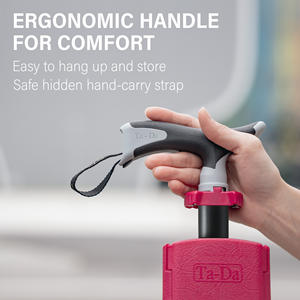 Silla Ta-Da Series1 con mango en forma de L, bastón portátil para caminar, silla con muleta, caña rosa roja de 88cm con correa de transporte manual - Product Image 2