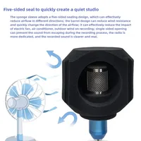 Filtre anti-pop pour microphone, protection acoustique pour studios d'enregistrement, mousse absorbante du son, boule d'isolation vocale