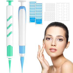 Bán buôn 2 trong 1 tự động loại bỏ thẻ da kit công cụ sửa chữa da mụn cóc Remover vá mụn trứng cá điều trị mụn thẻ da Remover bút - Product Image 2