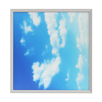 Panneau lumineux LED moderne 40W, ciel bleu, nuages blancs, sans scintillement, ciel artificiel pour la décoration de plafond de bureau, hôtel, restaurant