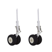Train d'atterrissage CNC 3MM/5MM à amortissement pour DIY, compatible avec les trains d'atterrissage de volant et les trains de roulement pour avions à aile fixe FPV RC et quadricoptères