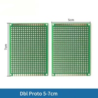 Carte de circuit imprimé universelle double face HASL FR4 pour prototype, perforée, DIY, 2,54 mm