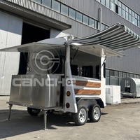 Désherbage Traiteur Cheval Nourriture Remorque Cuisine Mobile Camping Popcorn Pizza Frit Food Truck dans la Rue