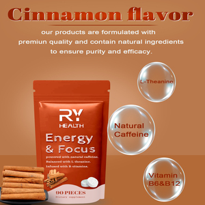Hot Selling Cognitive Brain Supplement für Erwachsene Natürliche Koffein quelle Zuckerfrei für den täglichen Gebrauch Energie und Fokus Mints - Product Image 2