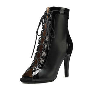 Chaussures latines, sandales en maille, bottes courtes, grandes tailles, sandales à talons hauts pour la <span class=keywords><strong>danse</strong></span> <span class=keywords><strong>jazz</strong></span> - Product Image 5