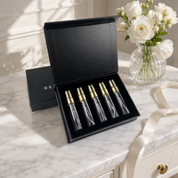 Flacons de parfum vides rechargeables 5 ml, échantillons de test avec doublure en éponge, finition mate, emballage personnalisé, cosmétiques de voyage