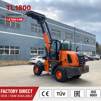 Landwirtschaftlicher Teleskoplader 1,8 Tonnen Nennlast 4WD Kompakt mit Yunnei YN27GB Motor Modell Mini-Teleskoplader Lieferant
