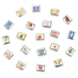 थोक निर्माण करने वाली टैलियन आकर्षण कंगन हस्तनिर्मित स्टेनलेस स्टील लिंक श्रृंखला y खिंचाव इतालवी कंगन - Product Image 5