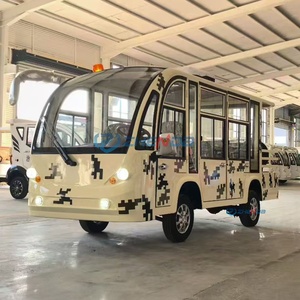 Zhenda CE Certified 11 Seats 72V 7.5Kw AC Motor Electric Mini Tourist Sightseeing Bus High Performance Premium Bus - Product Image 2