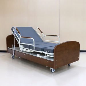 Letto Elettrico Girevole Automatico in Legno per Assistenza Domiciliare a Pazienti Anziani Arredo Ospedaliero per Clinica e Casa di Cura - Product Image 3
