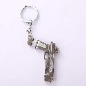 Hot sale APEX RE-45 auxiliary pistol model zinc alloy Mini Metal keychain