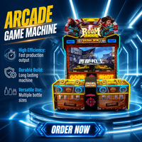 Machine de jeu d'arcade de tir Western Gun King pour 4 joueurs avec interface anglaise certifiée CE/FCC