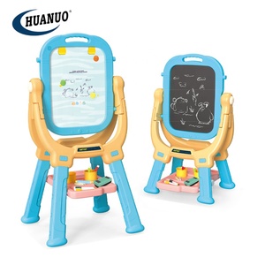Educatief Speelgoed 2 In 1 Schilderen En Schrijven Zwart Bord Set Kinderen Cadeau Kunstenaar Speelgoed Magnetische Tekentafel Voor Kinderen - Product Image 1