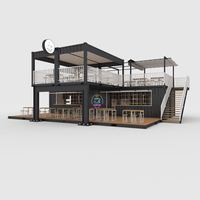 Nouveau Design Conteneur en Acier Préfabriqué Restaurant et Café Expédition Cuisine pour Villas Maisons Conteneur