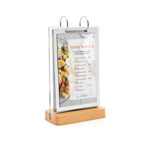Support de calendrier en acrylique sur base en bois, moderne, durable et portable, idéal pour les fournitures de bureau et les cadeaux du Nouvel An – Vente en gros usine, personnalisable