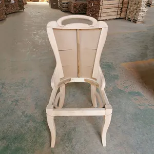 ชิ้นส่วนเก้าอี้ไม้กรอบเก้าอี้ไม้เก้าอี้รับประทานอาหารทำจากไม้สไตล์ฝรั่งเศส