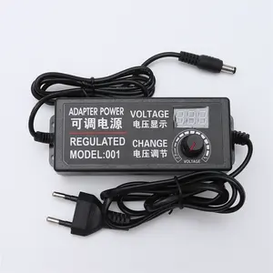 DC adjustable power adapter supply 3-24V 3A adjustable power adapter with display