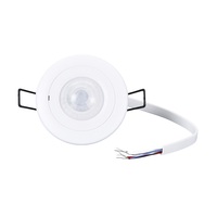 ACP-1008 Détecteur de mouvement encastré au plafond à profil bas de haute qualité, 360 degrés, détection PIR 8m, 12-24V, 20-320 Lux, Nouveauté