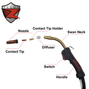 Zelda <span class=keywords><strong>เครื่อง</strong></span><span class=keywords><strong>เชื่อม</strong></span> MIG แบบด้ามจับ MB24 250A สำหรับ<span class=keywords><strong>เชื่อม</strong></span>โลหะ MIG 3เมตร - Product Image 3