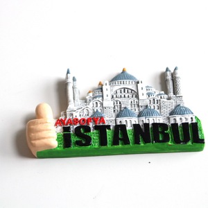 Magnete per Frigorifero Turistico della Hagia Sophia in Resina Poliuretanica Dipinto a Mano con Rilievo 3D - Product Image 2