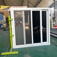 Fenêtre coulissante horizontale moderne en PVC-U avec profil multi-chambres pour appartement, chambre, hôtel, écoénergétique, certifiée CE
