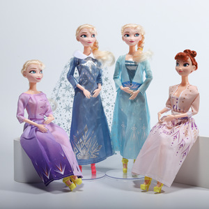 Muñeca de Vinilo de 30 cm de las <span class=keywords><strong>Hermanas</strong></span> Princesas de las Nieves, Película Clásica de Dibujos Animados de 2024, Juguete Miniatura para Niñas, Regalo para el Hogar, en Bolsa OPP - Product Image 2