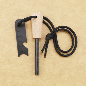 Outil de survie en plein air, pierre à feu imperméable, allume-feu de survie, corde d'allumage, allume-feu en bois, pierre à feu en magnésium - Product Image 2