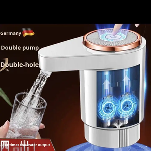 Nuevo Dispensador de Agua Portátil Recargable con Doble Bomba, Eléctrico, de Carga Inferior, con Luz Nocturna Fría para el Hogar - Product Image 3