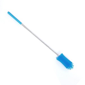 Telescopic Stainless Steel Handle Baby <strong>Bottle</strong> Cleaning <strong>Brush</strong> with Silicone Head - Product Image 5