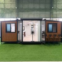 Maison conteneur extensible, maison modulaire préfabriquée, logement portable, directement de l'usine, projets de construction résidentielle abordables