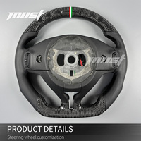 Volant sport en fibre de carbone LED personnalisé pour Maserati Levante Quattroporte Ghibli S GT 2014-2024, amélioration de l'intérieur de la voiture