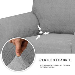 Nuovo Design Jacquard copridivano elasticizzato divano con gonna 3 + 2 + 1 posti copridivano sezionale e copertura poltrona dimensioni - Product Image 5