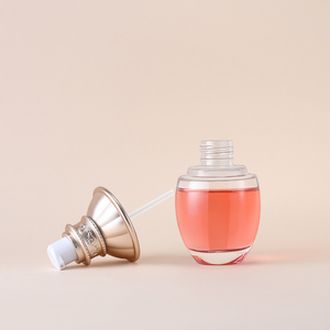 Botella de Vidrio Ornamentada <span class=keywords><strong>Vintage</strong></span> para Loción, 50 ml, Tapa Plateada Decorativa, a Prueba de Fugas, Anti-UV, Envase para Perfume/Cosméticos, OEM ODM - Product Image 6