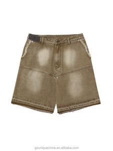 Shorts de Mezclilla Vintage de Alta Calidad, Personalizados, Estilo Bermuda, Corte Ancho, Corte Boot Cut para Hombre - Product Image 2