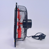 Tuoqiu 10 12 20 pouces cuisine carré mur fenêtre montage industriel entièrement métallique fer Air Ventilation ventilateur d'extraction avec Grille