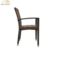Chaise monobloc empilable fauteuils terrasse luxe fauteuil style traditionnel en rotin pour restaurant