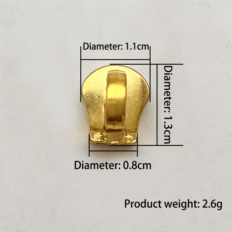 K gold-single-end