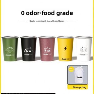 304 Stainless Steel Cup Outdoor <b>Camping</b> Mug Travel Portable Food Grade Direct Drink Beer Tumbler - Product Image 5