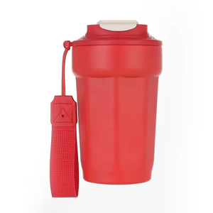 Manufacture Custom Fashion Vacuum <b>Insulated</b> Stainless Steel Travel Coffee <b>Mug</b> with logo Handle Straps - Product Image 3