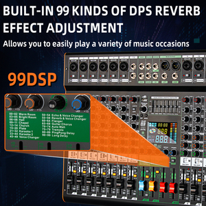 Bàn trộn âm thanh chuyên nghiệp TC16 16 kênh dành cho phòng thu, điều khiển âm thanh ghi âm trên máy tính - Product Image 2