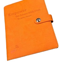 Cuaderno Oficial A5 para Reuniones de Negocios, Juego de Bolígrafos Ejecutivos, Cinta Doble, Papel Rayado de 100 g/m², Hojas Sueltas, Hebilla, Cuero PU, Personalizado