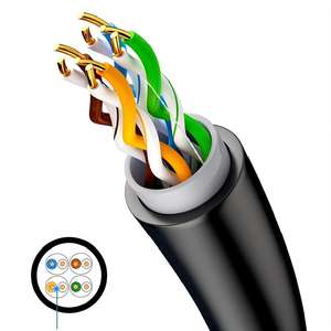 Cable de Red para Exteriores Kneysum de Alta Calidad con Protección Solar, Par Trenzado CAT5 de Cobre Puro, 8 Núcleos, <span class=keywords><strong>POE</strong></span>, para Monitoreo - Product Image 5