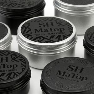 Boîte de conserve ronde en métal de qualité alimentaire 30 ml 50 ml 60 ml, conteneur d'emballage en aluminium pour <span class=keywords><strong>caviar</strong></span>, boîtes de luxe personnalisées pour <span class=keywords><strong>caviar</strong></span> - Product Image 3