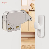 Magnifique mécanisme de loquet tactile en gros garde-robe Mini loquet tactile métal mousqueton porte ressort poussoir loquet tactile