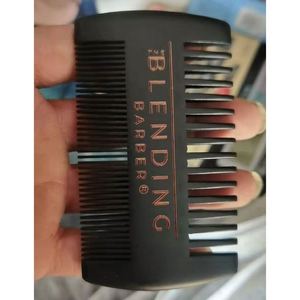 Custom Logo Handmade Double Wide Tooth Pocket Comb Black Peach Wooden Comb for Bathroom - Product Image 4