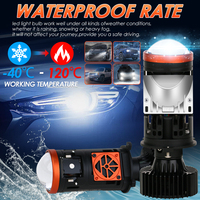 Bohlam Lampu Depan LED Y5 Pro H4 110W 11000LM Kecerahan Tinggi Katup Elektromagnetik Sinar Datar Pendingin Tabung Tembaga Kipas Senyap CANBUS