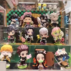 Figurines Demon Slayer Série Fleur de Naissance Boîte Mystère Jouets Tendance Anime Décorations de Bureau à Collectionner - Product Image 2