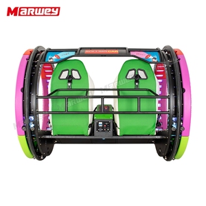 Coche de Diversión Giratorio de 360 Grados, Coche Giratorio de 180 Grados con Posición de Pie de Cabeza hacia Abajo, Coche Eléctrico de 2 Plazas <span class=keywords><strong>Leswing</strong></span> Happy Rotating para Adultos - Product Image 5