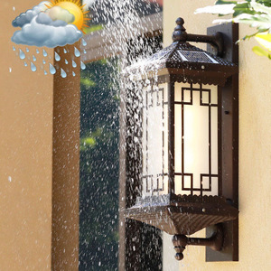 Outdoor Wall Lamp <b>LED</b> Aluminum Alloy Solar Powered 3500K Warm White <b>Light</b> Tempered Glass Dimmable Garden Decoration Wall - Product Image 4