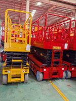 Endüstriyel Kendinden Tahrikli Makaslı Platform 4-18m Elektrikli İskele Asansörü Hidrolik Kaldırma Platformu Depo İçin CE Belgeli